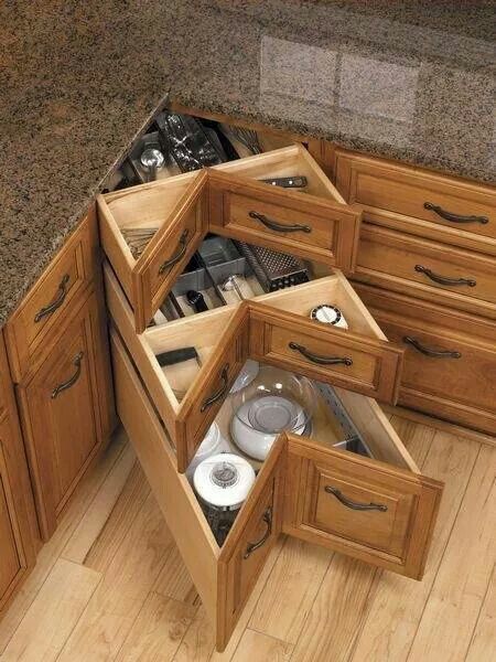 corner drawers kitchen plans